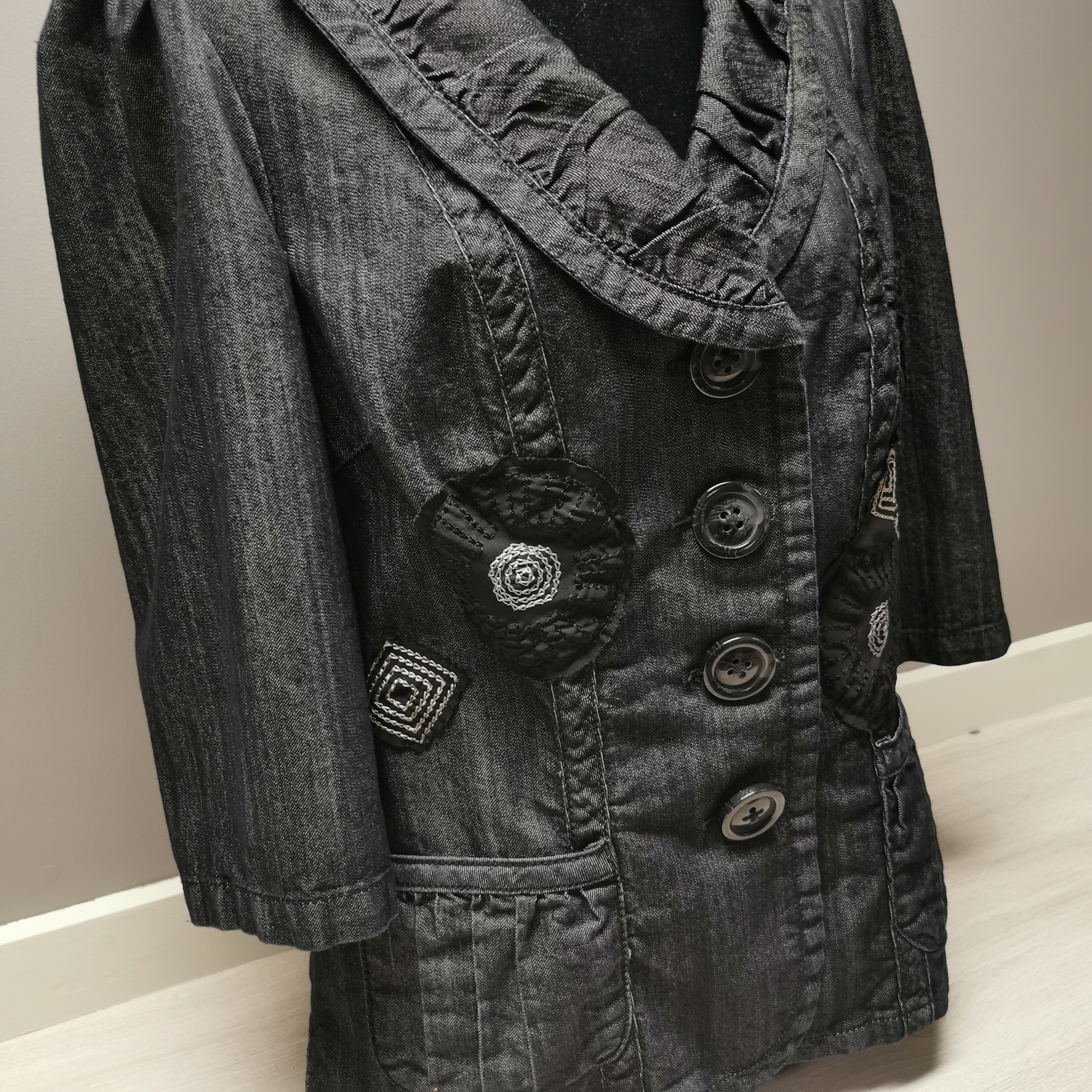 Black Denim Jacket – Size 20 – Piece by 